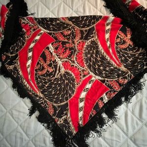 Lillie Rubin formal gown with shawl and belt